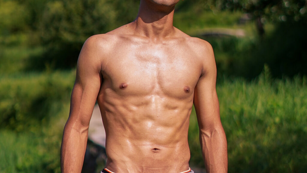 レベル1の体型イメージ（ベンチプレス1RM60kgの目安）